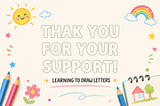 Drawing Alphabet - Dotted Kids Font, a Sans Serif Font by KiddoGlyphs Studio (Thumbnail 3 of 3)