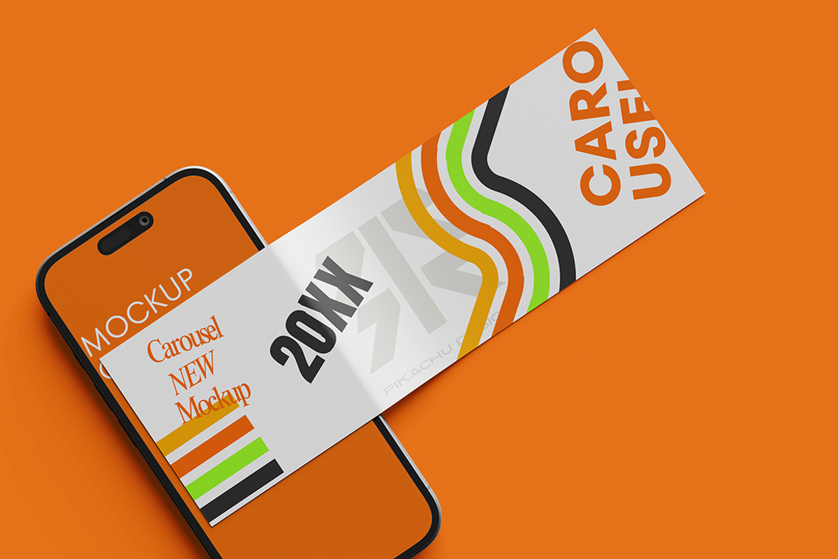 Carousel Mockup, an Advertising Mockup by Pikachudesign (Photo 5 of 5)