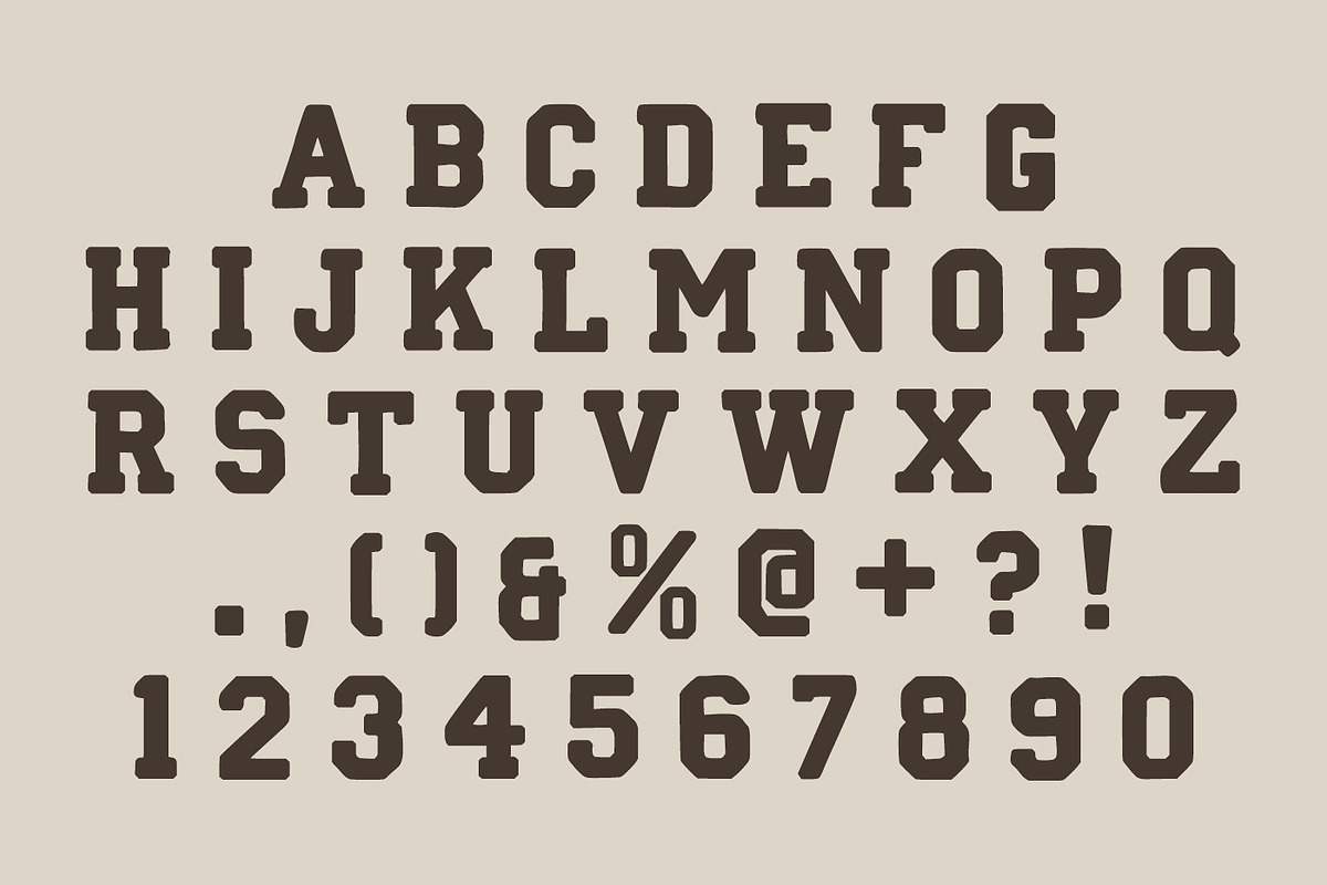 Bold Sport, a Slab Serif Font by Fourteen Letter (Photo 3 of 5)