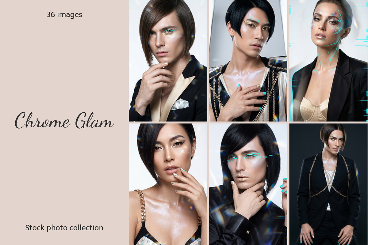 Chrome Glam, a Beauty & Fashion Photo by AI Petr Creative Agency (Photo 1 of 7)