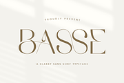 Basse - Classy Sans Serif Font, a Sans Serif Font by Aqeel_Art (Thumbnail 1 of 12)