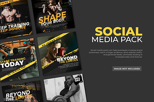 Gym Social Media Design Templates