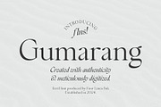 Gumarang - Serif Font, a Serif Font by Four Lines Std. (Thumbnail 1 of 14)