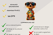 TROPICAL PALM CHRISTMAS CLIPART, a Seasonal Illustration by Daring Digies (Thumbnail 5 of 7)