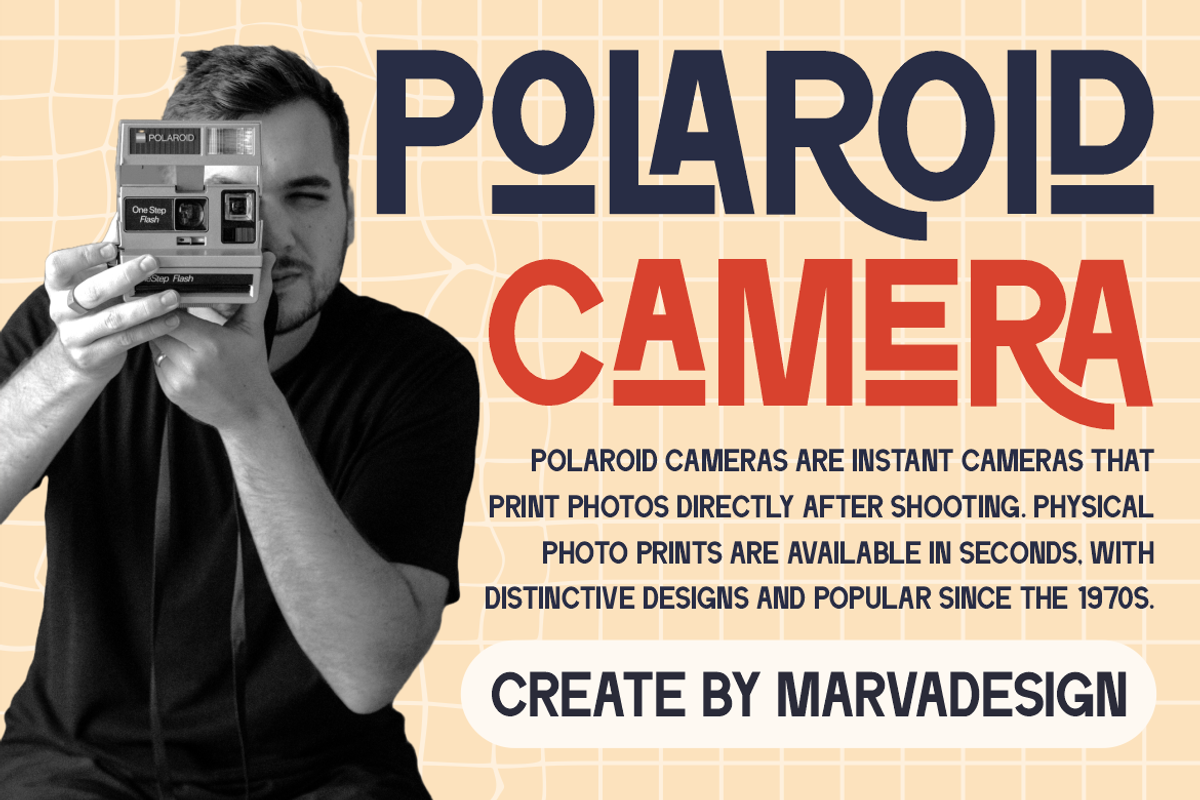 Ralokun - Retro Sans Serif Font, a Sans Serif Font by Marvadesign (Photo 4 of 7)