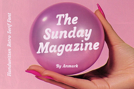 The Sunday Magazine - Retro Font, a Handwritten Font by AnMark