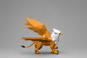 Griffin sculpture - 3d papercraft, an Animal 3D Model by PAPER amaze (Thumbnail 2 of 5)