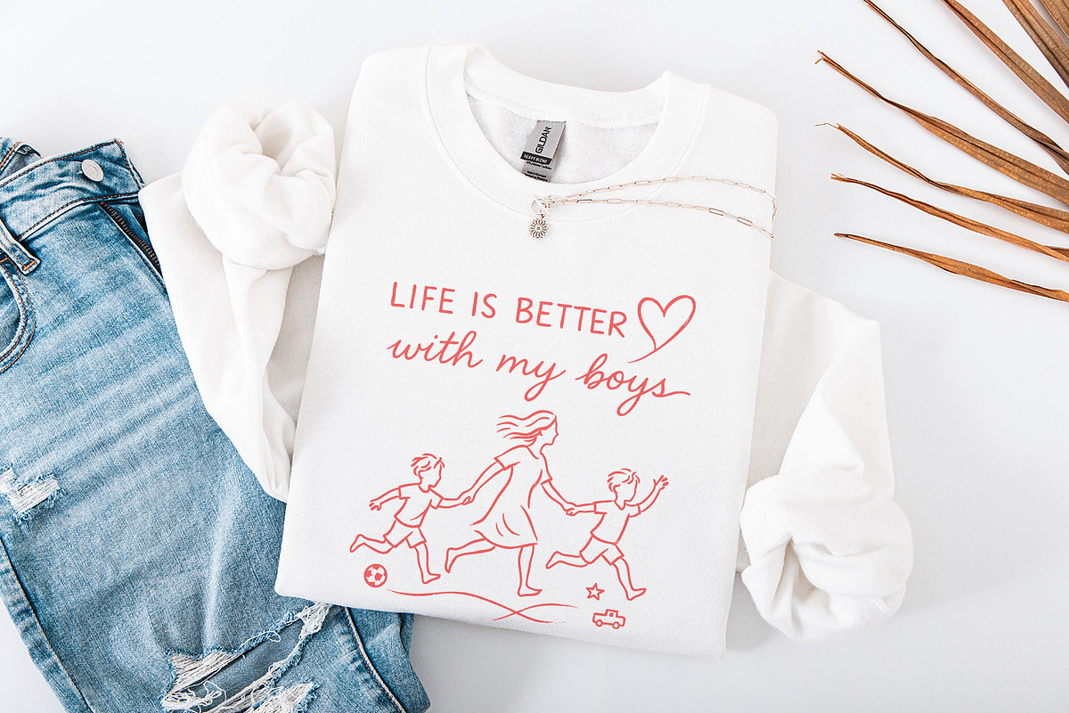 Life Is Better With My Boys PNG, an Illustration by SharpMarketplace (Photo 4 of 9)