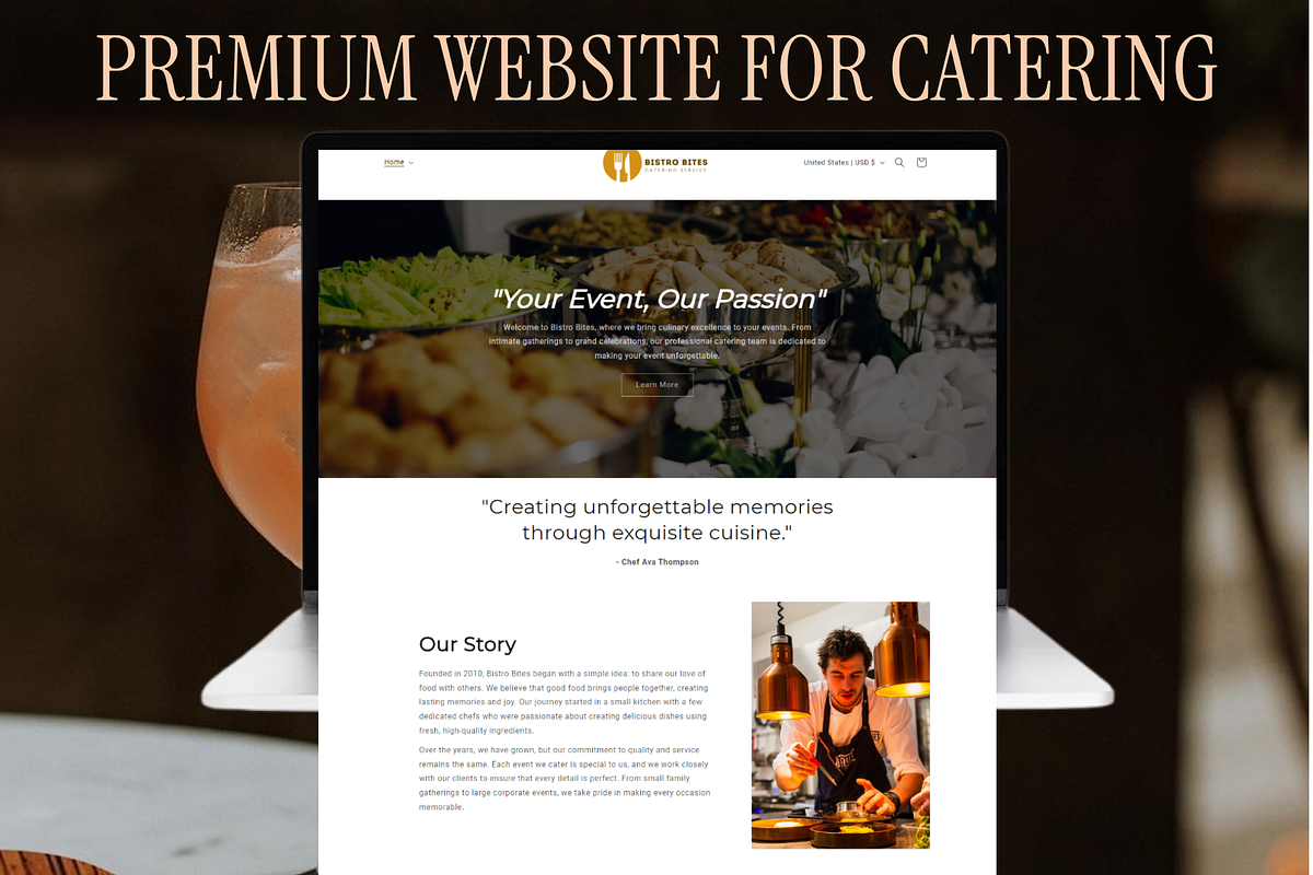 Premium Website Service for Business, a Shopify Template by Menekshev (Photo 1 of 5)