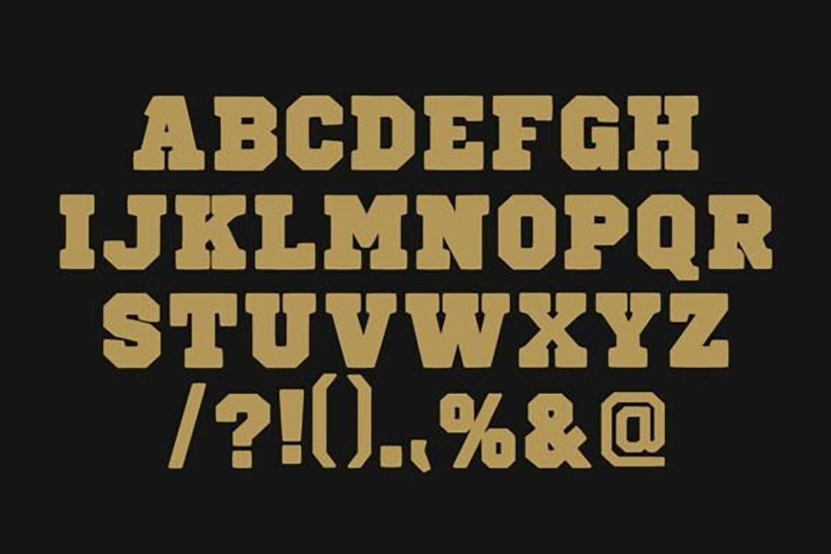 Golden Sport, a Blackletter Font by Fourteen Letter (Photo 7 of 7)