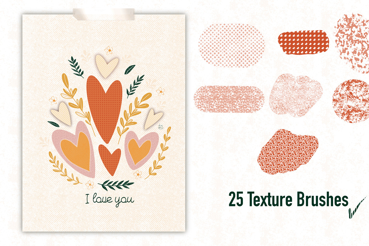 Procreate Texture Brushes II, a Brush Add-On by Li Zamperini (Photo 2 of 20)
