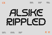 CS Alsike Rippled, a Sans Serif Font by Craft Supply Co. (Thumbnail 1 of 8)