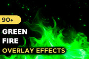 90+ Green Fire Overlay Effects, an Object Graphic by Mikel Blazgad (Thumbnail 1 of 10)