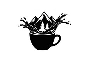 Mountain Coffee Cup Design Bundle, an Illustration by yasushie (Thumbnail 29 of 31)