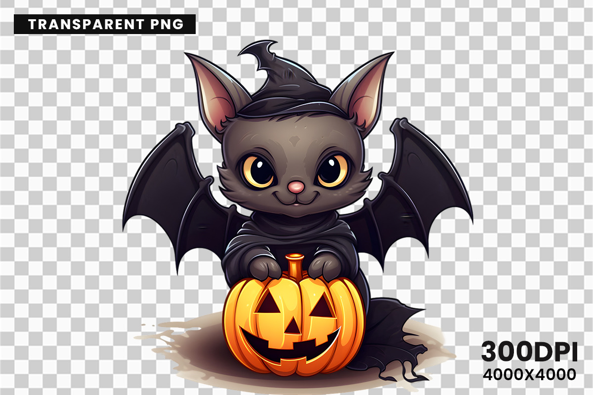 Halloween Bat Sublimation PNG Bundle, a Seasonal Illustration by Creative Arslan (Photo 9 of 9)