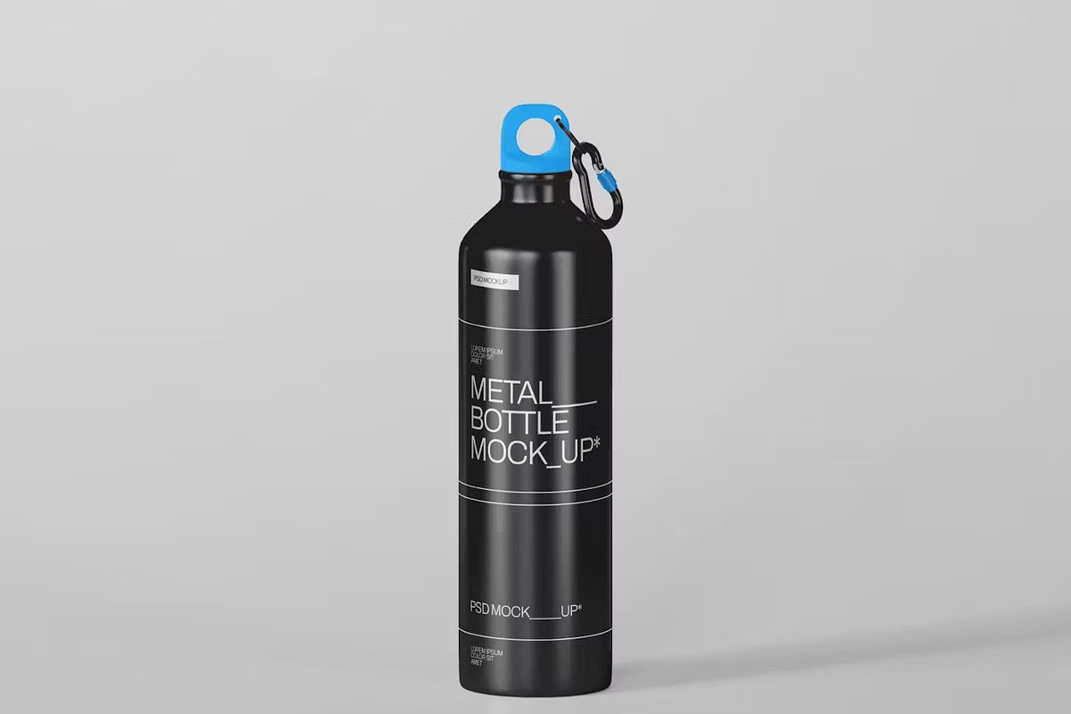 Metal Bottle Mockup 3 Set, a Cups & Container Mockup by PaperMoon (Photo 3 of 4)