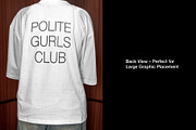 Boxy T-Shirt Mockup w/ Model, a Shirt Mockup by Mocktopia (Thumbnail 4 of 10)