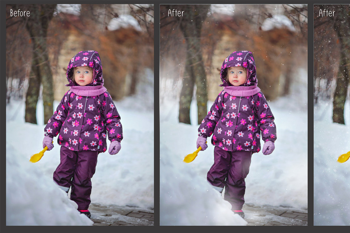 Natural Snow Overlays, a Layer Style Add-On by MixPixBox (Photo 2 of 9)