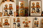 Halloween Pet Costume Clipart Bundle, an Object Graphic by Daisy Design (Thumbnail 5 of 8)