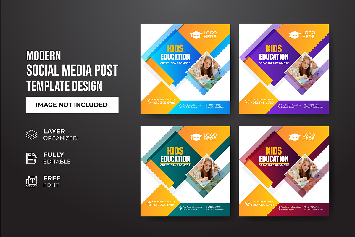 Social Media Post Template, a Social Media Template by gstudiovect21 (Photo 49 of 72)