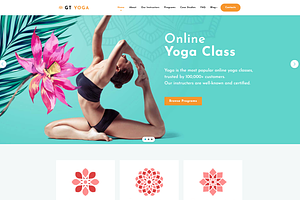 GT Yoga - Fitness WordPress Theme