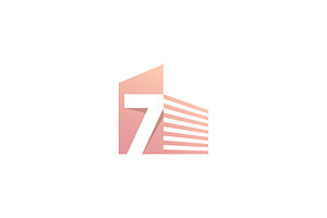 Letter Seven - Star Logo Template, a Branding & Logo Template by Graplick