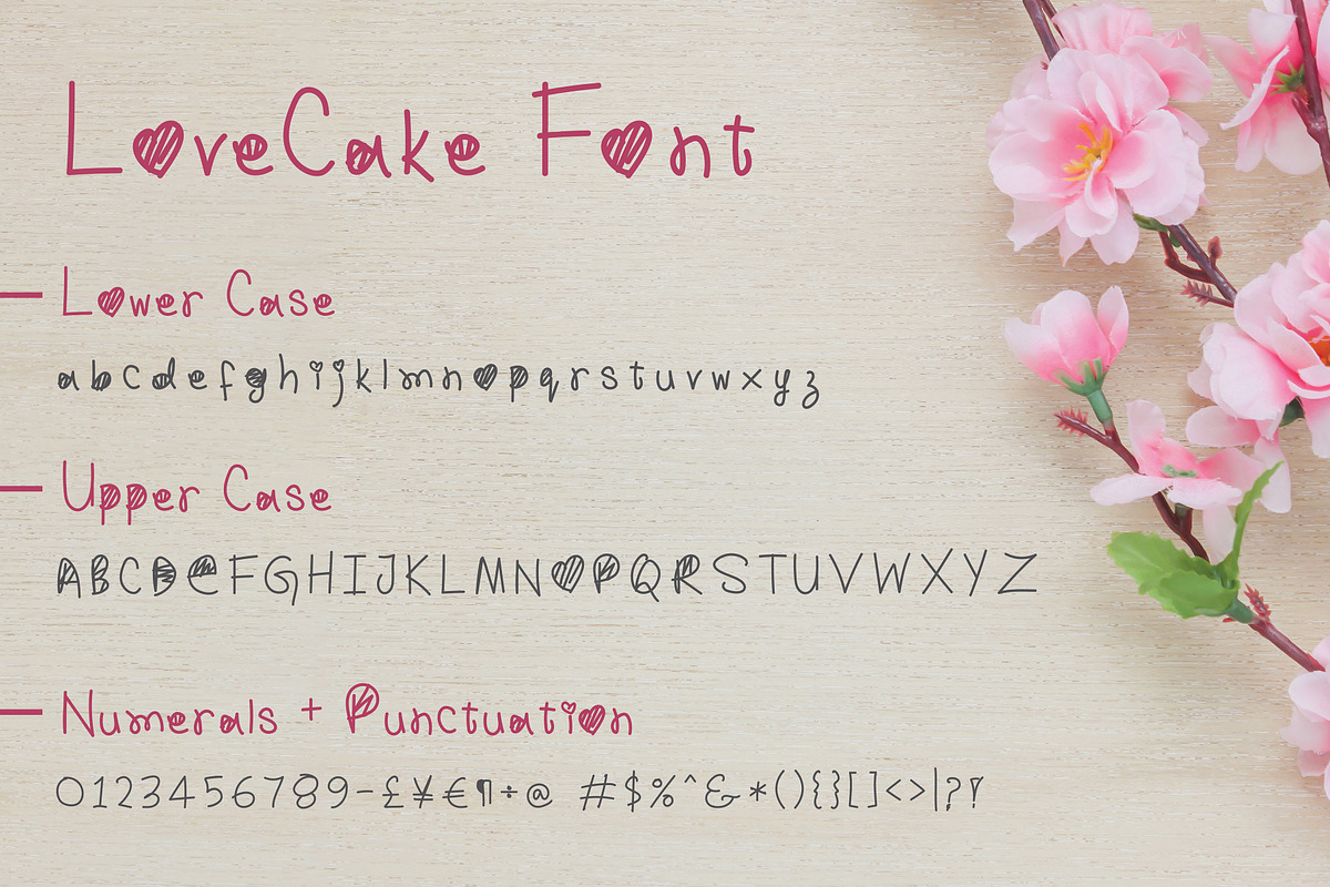 LoveCake Font, a Script Font by rix_designs (Photo 11 of 13)