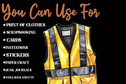 Cute Construction Watercolor Clipart, an Illustration by Designworld (Thumbnail 7 of 9)