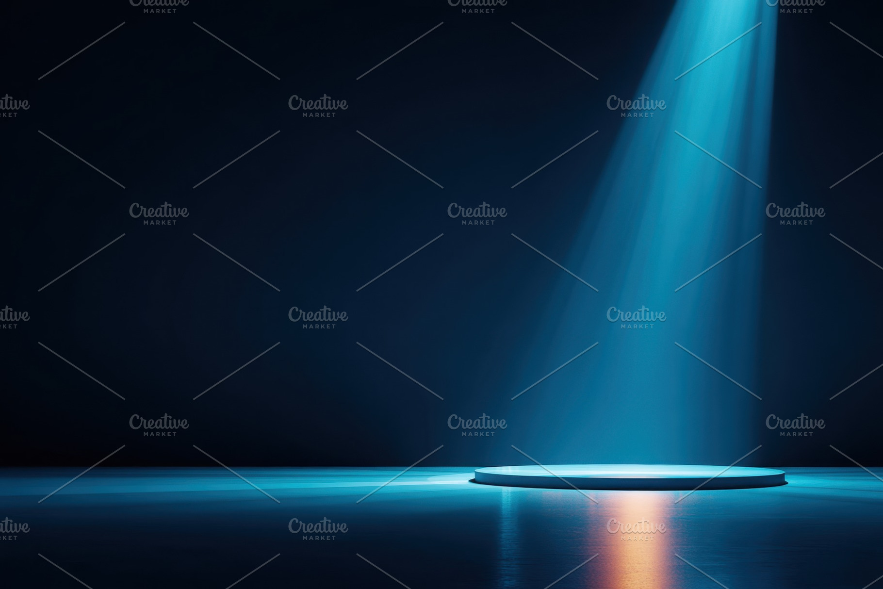 Dramatic blue stage lighting, an Abstract Photo by AlyaAnd