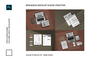 Branding Mockup Scene Creator, a Books & Magazine Mockup by Symie Design (Thumbnail 1 of 22)