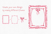 Bow Watercolor Red Frames, a Background Graphic by Solo Art Original (Thumbnail 7 of 9)