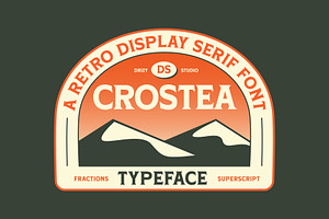 Crostea Retro Display Serif Font