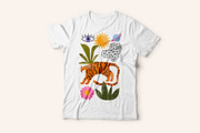 Moon Tiger Playful Graphics Bundle, an Illustration by Katerina Osa (Thumbnail 9 of 13)