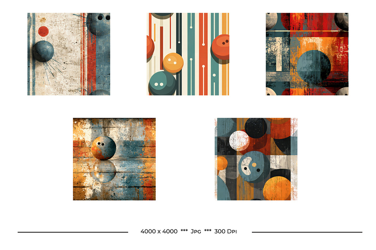 Bowling Bundle, a Pattern Graphic by karenfoleyphoto (Photo 3 of 5)