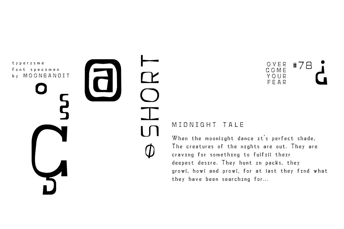 Typerisme - A modern typewriter font, a Sans Serif Font by MoonBandit (Photo 2 of 10)