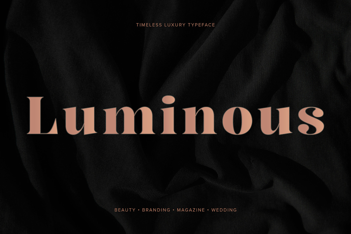 Luminous Luxury Serif Font, a Serif Font by Wencory (Photo 1 of 4)