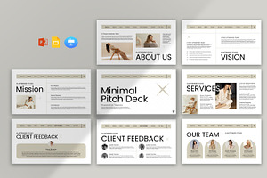Minimal Pitch Deck Presentation, a Presentation Template by Pradaxa