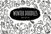 Winter Doodles set, an Object Illustration by Ekaterina Goncharova (Thumbnail 1 of 7)