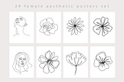 Female Aesthetic One line Drawings, a Graphic by Katrinelly (Thumbnail 10 of 19)