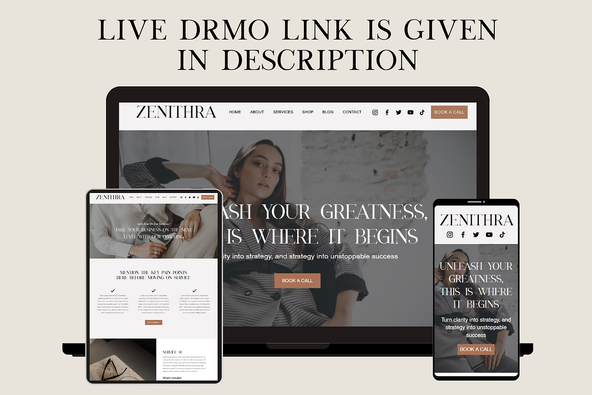 Business Coach Wix Website Template, a Wix Template by AdvertFox (Photo 9 of 10)