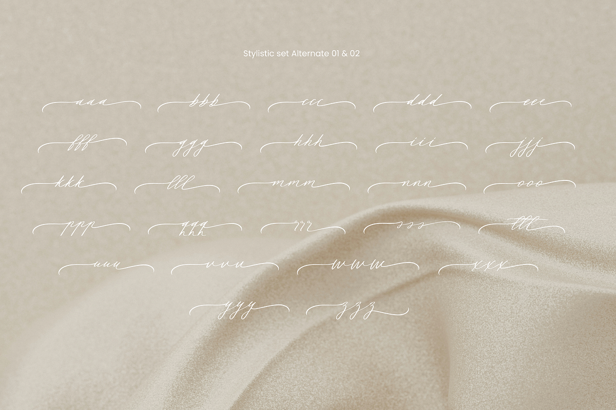 Rossaline Script, a Handwritten Font by Pinakiaa Studios (Photo 6 of 10)
