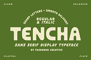 Tencha, a Sans Serif Font by Fairwren Creative (Thumbnail 1 of 6)