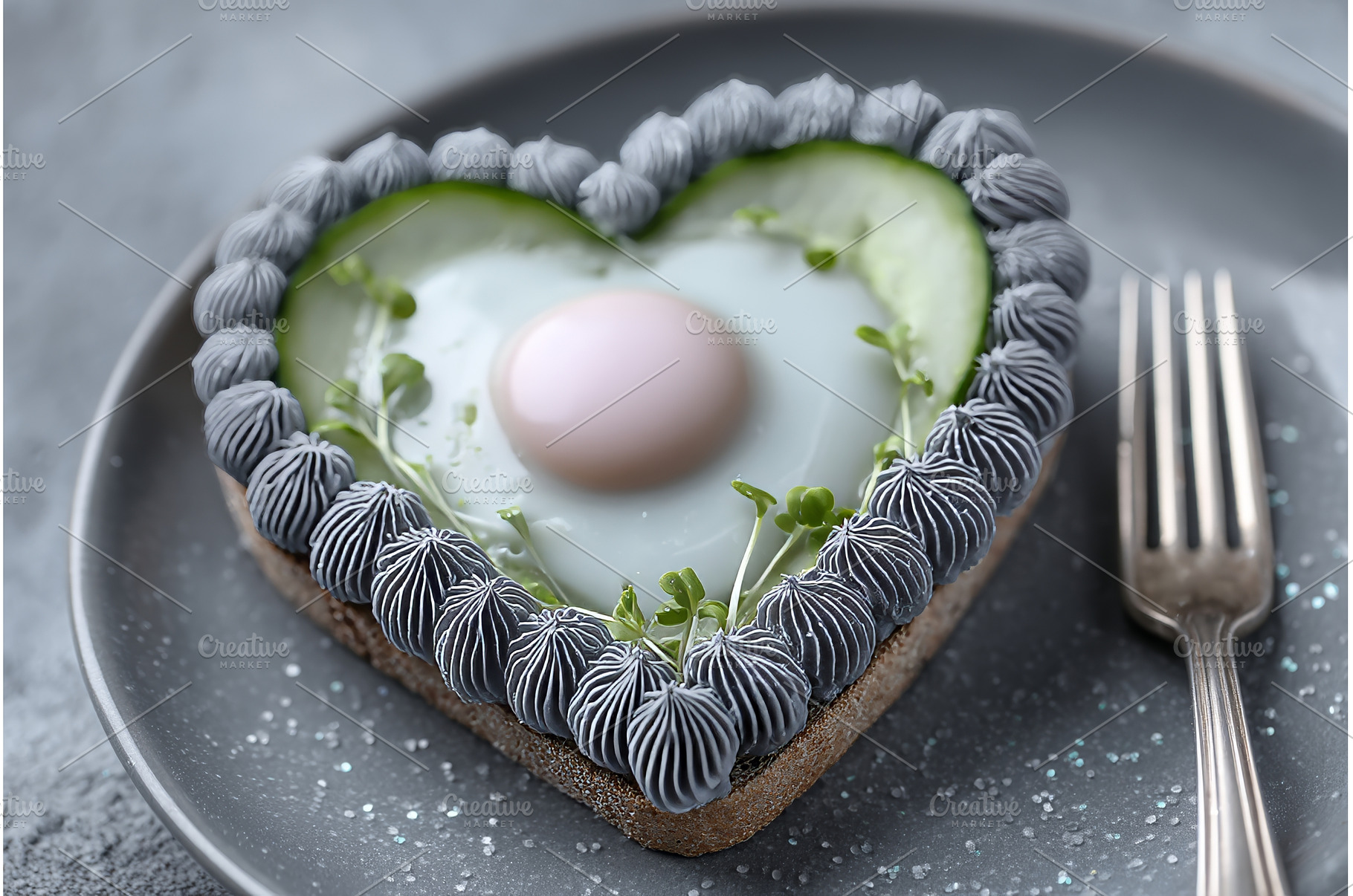 On a gray ceramic plate, a, a Food & Drink Photo by ZinetroN