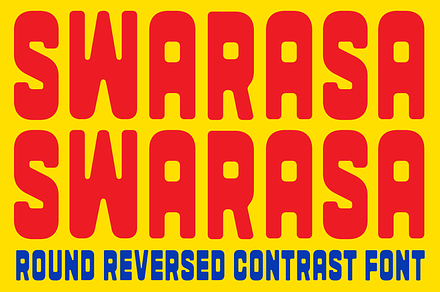 Swarasa – Chunky Reversed Contrast, a Font by Griyo Type