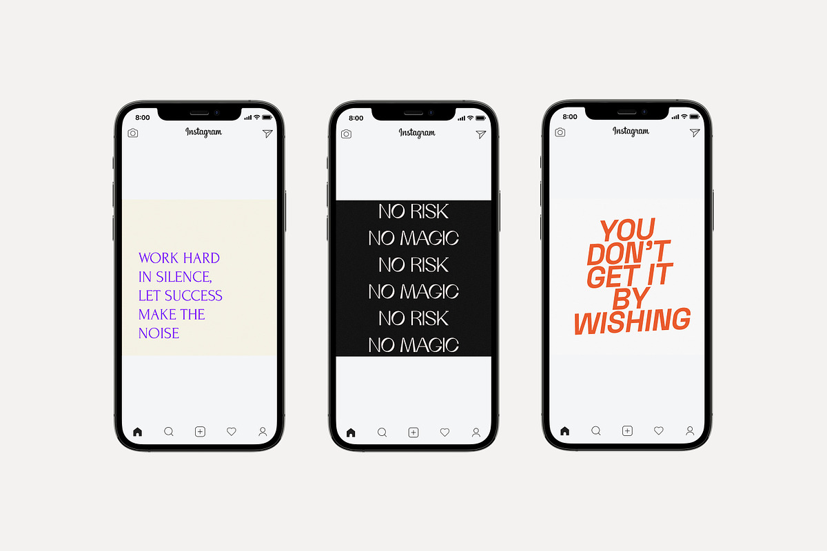 Instagram Quotes Posts Stories PS, a Social Media Template by Love Radiation Studio (Photo 4 of 19)
