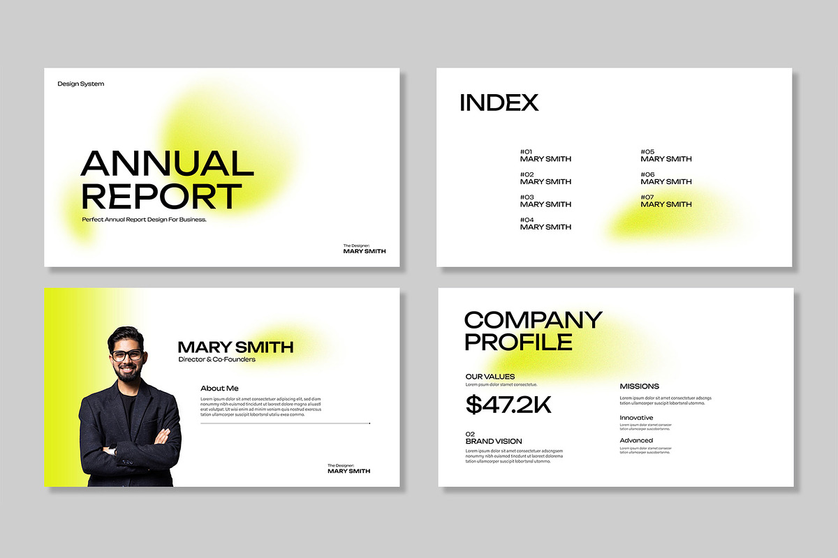 Annual Report Presentation Template, a Presentation Template by Mighty-Slide (Photo 2 of 5)