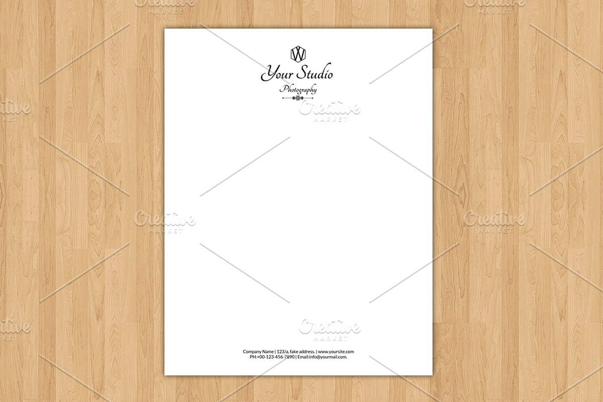 Photographer Letterhead -V243, a Stationery Template by Template Shop