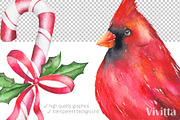 Watercolor Christmas set, Holiday, a Decorative Illustration by Vivitta (Thumbnail 4 of 8)