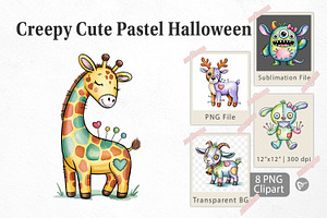 Creepy Cute Pastel Halloween, a Graphic by Artnoy