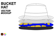 Bucket Hat Vector Mockup Template, a Hat Mockup by Infinity Mockups (Thumbnail 1 of 7)